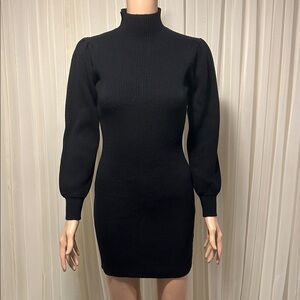 Chic Black Long Sleeve Dress